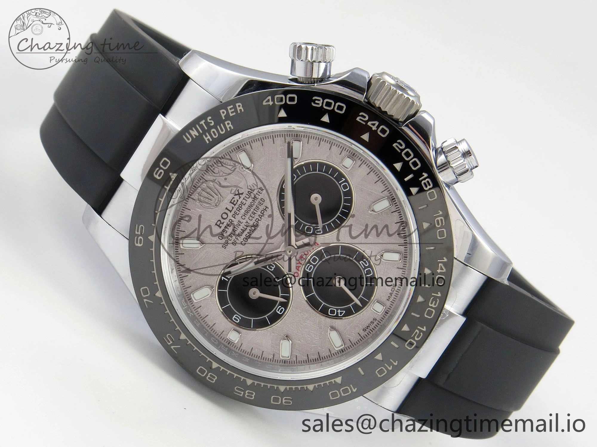 Upgraded Daytona 116519 QF 1:1 Best Edition Meteorite Dial on Oysterflex Strap SH4130 V11（Gain Weight） 163