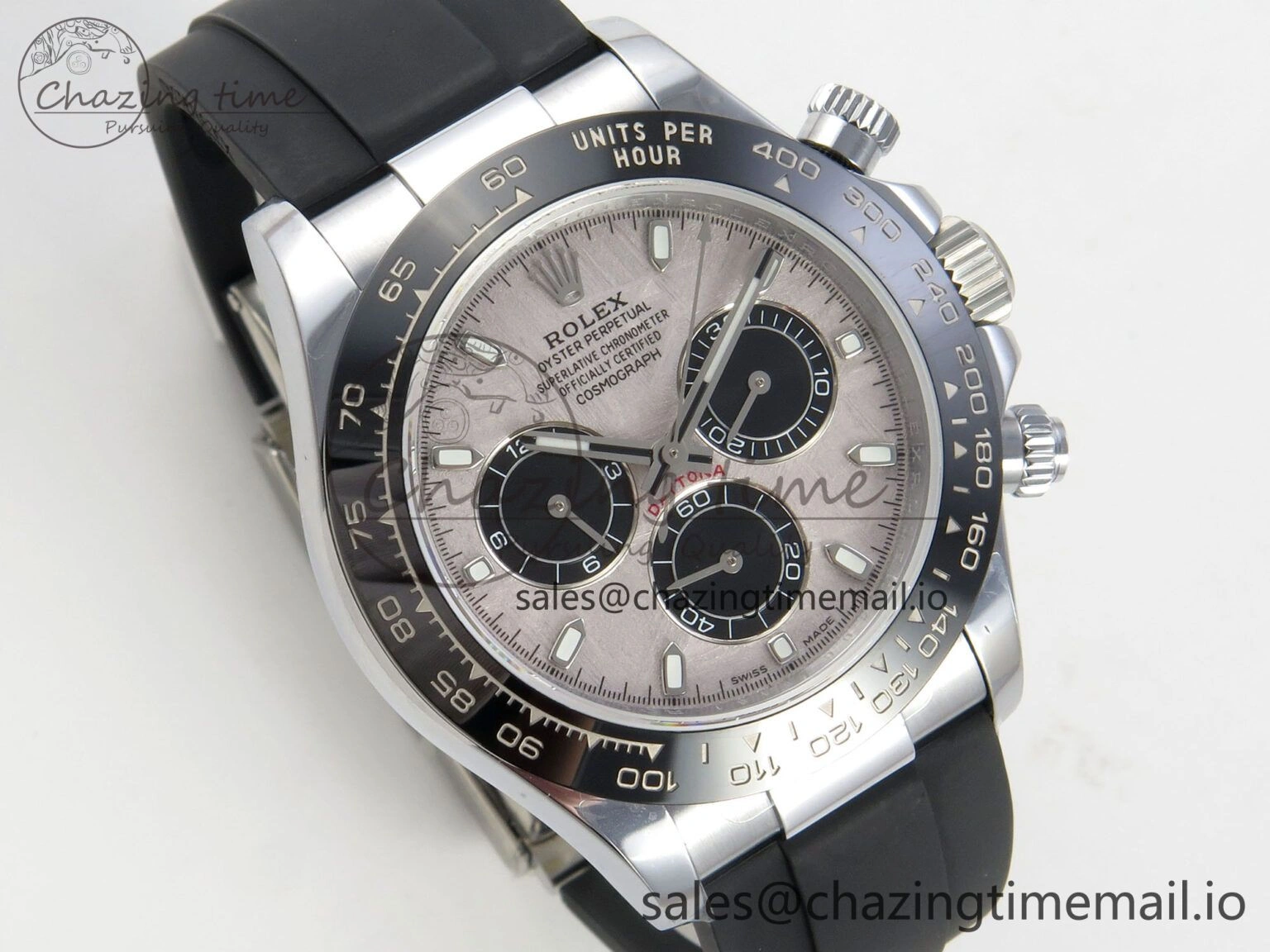 Upgraded Daytona 116519 QF 1:1 Best Edition Meteorite Dial on Oysterflex Strap SH4130 V11（Gain Weight） 163