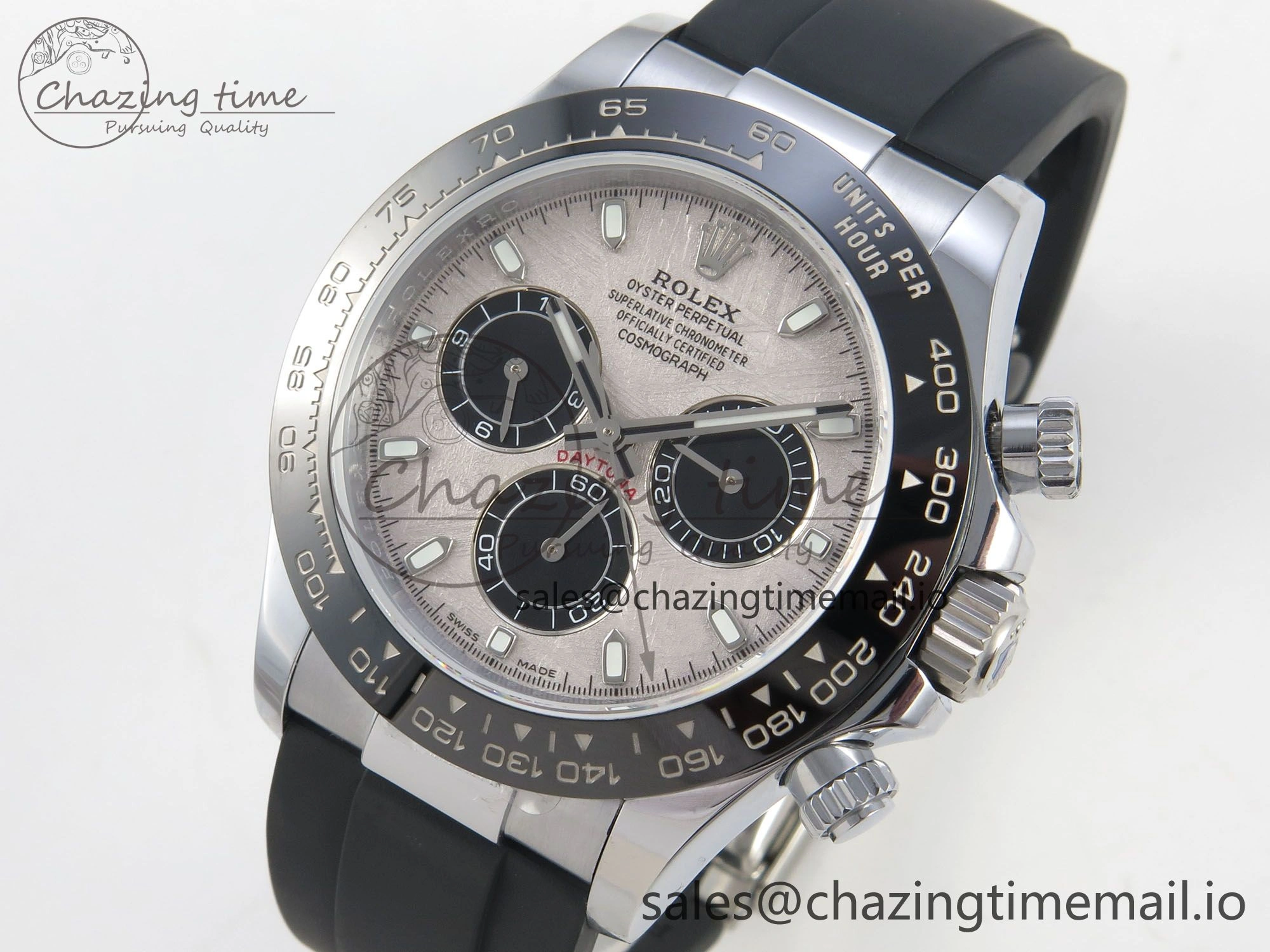 Upgraded Daytona 116519 QF 1:1 Best Edition Meteorite Dial on Oysterflex Strap SH4130 V11（Gain Weight） 163