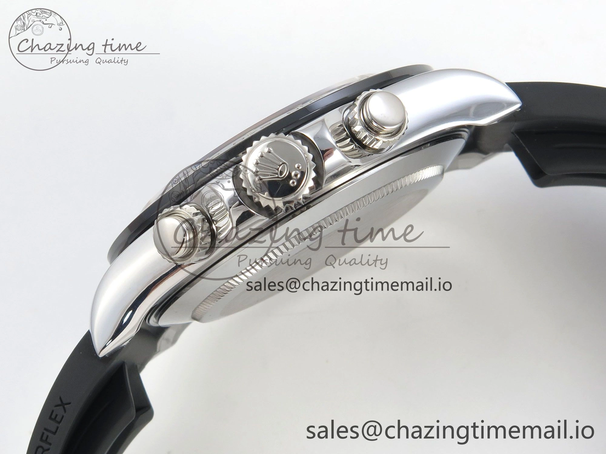 Daytona 116519 SS 3CF 1:1 Best Edition Black Bezel Grey Dial on Oysterflex Strap SH4130 V2(Mod Version) Affordable 142
