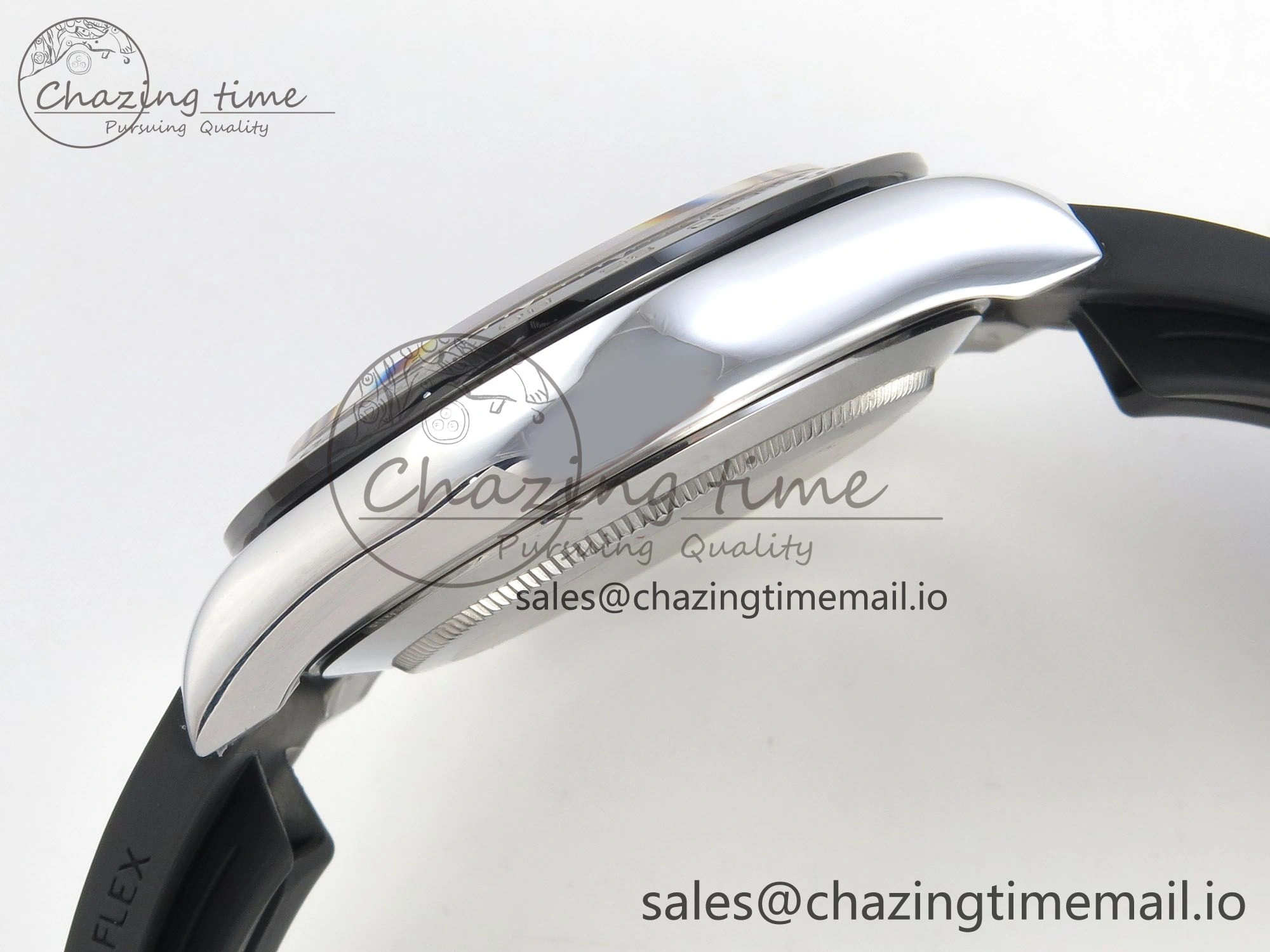 Daytona 116519 SS 3CF 1:1 Best Edition Black Bezel Grey Dial on Oysterflex Strap SH4130 V2(Mod Version) Affordable 142