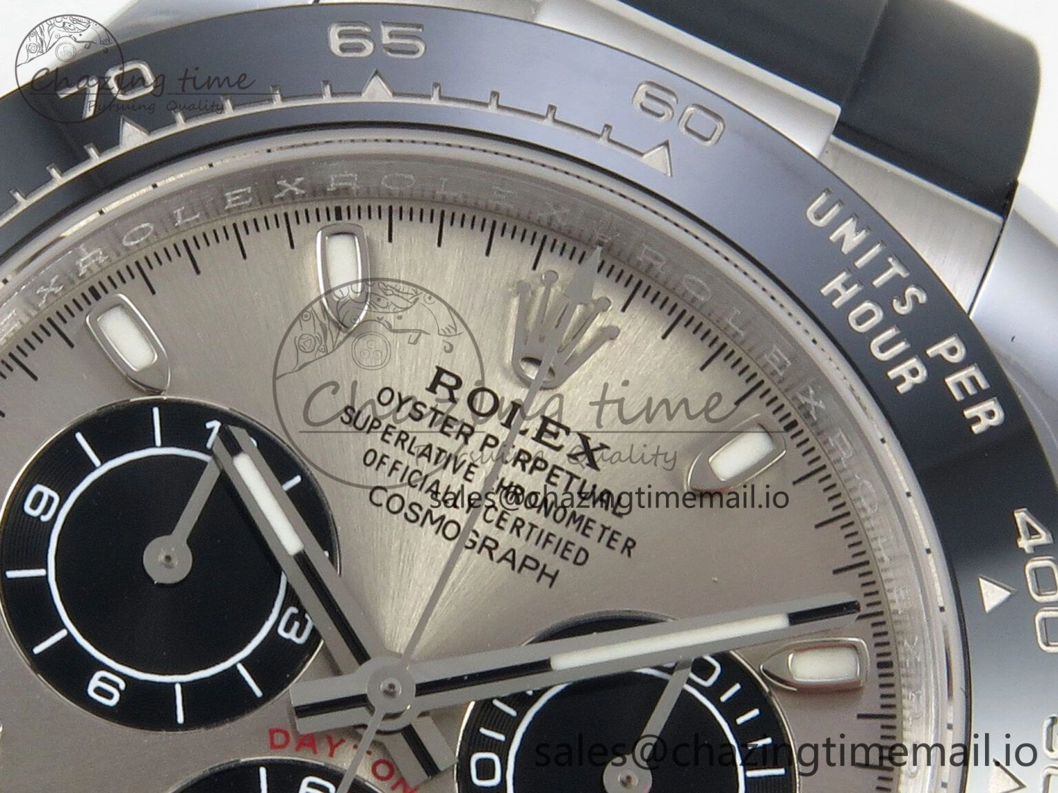 Daytona 116519 SS 3CF 1:1 Best Edition Black Bezel Grey Dial on Oysterflex Strap SH4130 V2(Mod Version) Affordable 142