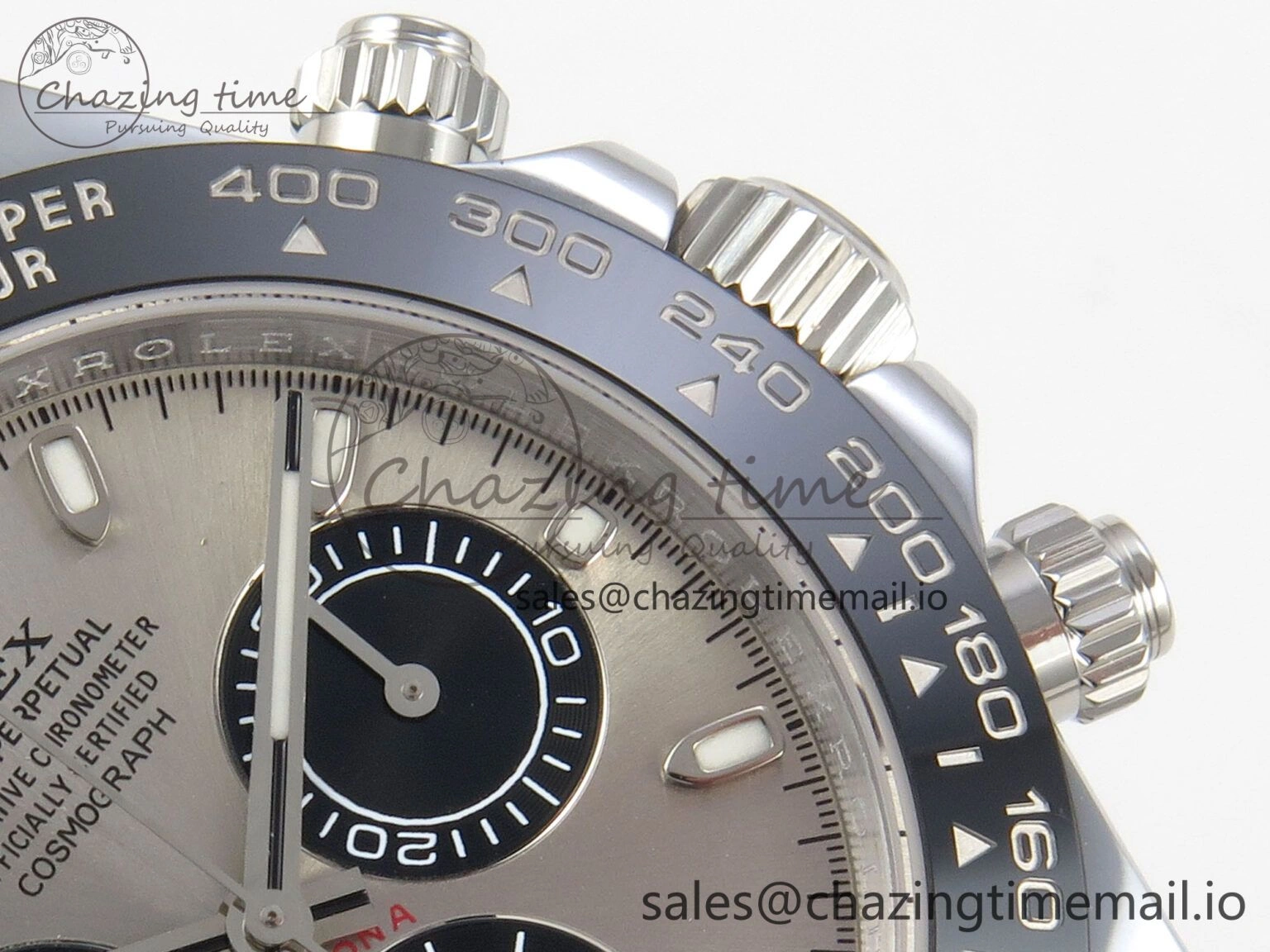 Daytona 116519 SS 3CF 1:1 Best Edition Black Bezel Grey Dial on Oysterflex Strap SH4130 V2(Mod Version) Affordable 142
