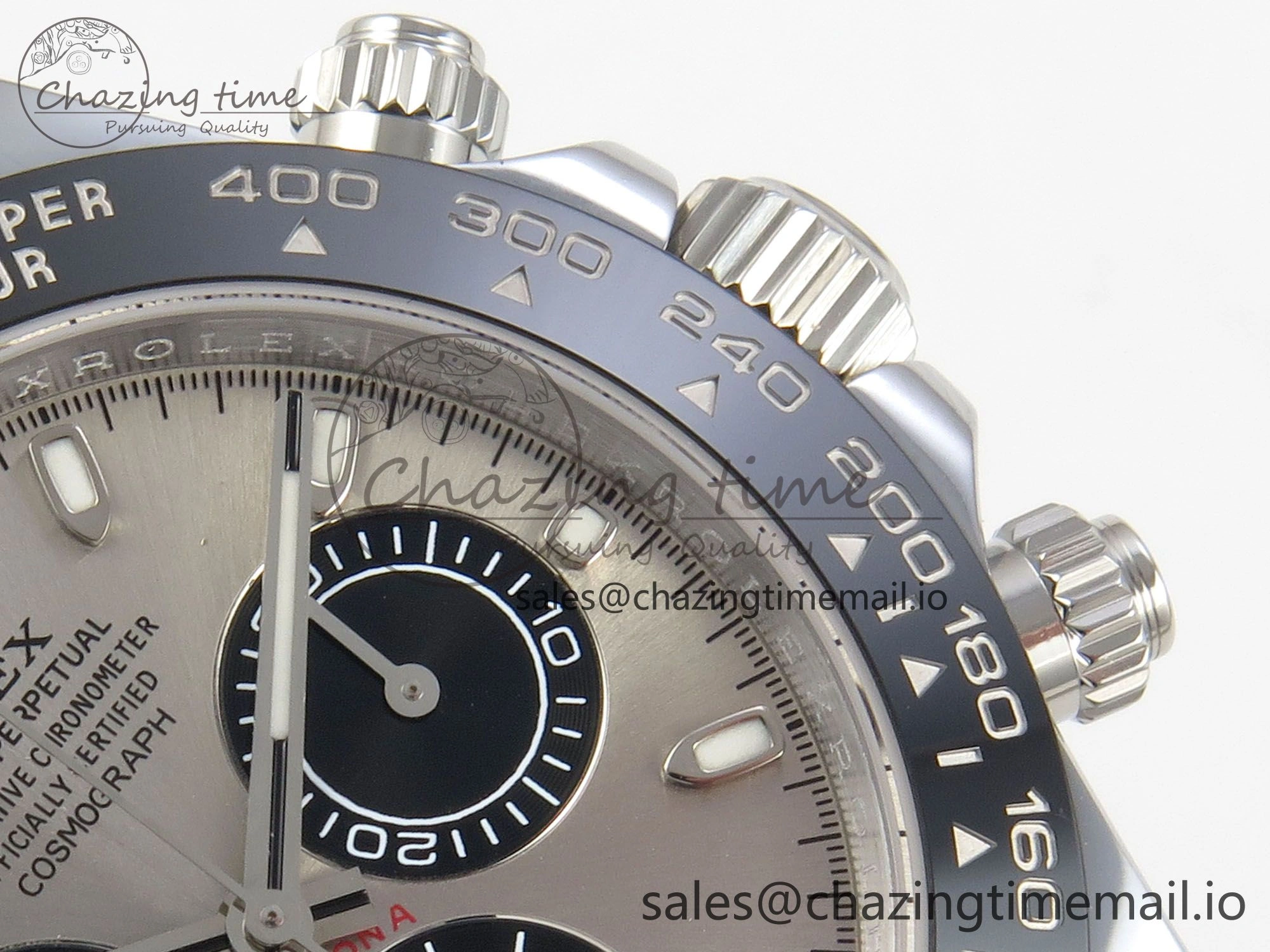 Daytona 116519 SS 3CF 1:1 Best Edition Black Bezel Grey Dial on Oysterflex Strap SH4130 V2(Mod Version) Affordable 142