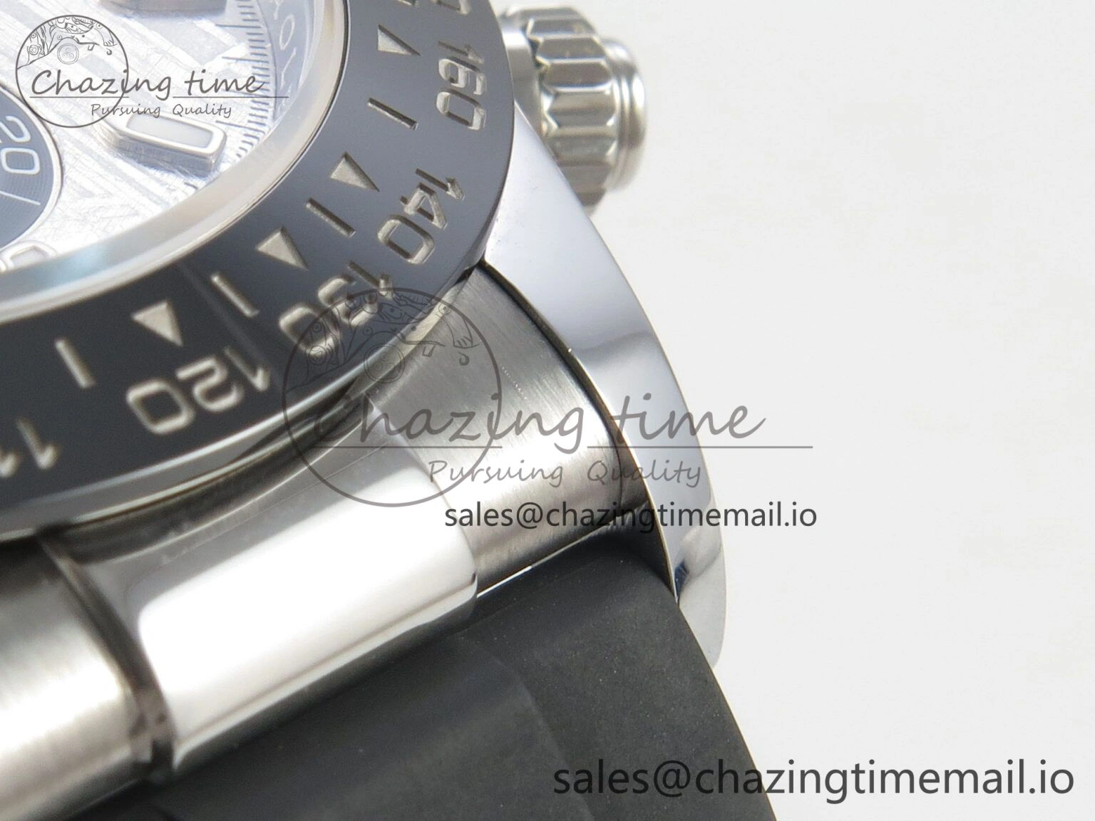WeatherProof Daytona 116519 SS 3CF 1:1 Best Edition Black Bezel Meteorite Dial on Oysterflex Strap SH4130 V2(Mod Version) 143