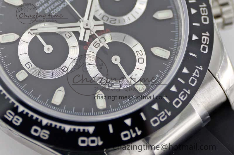 Breathable Daytona 116519 SS TWF 1:1 Best Edition 904L Steel Black Dial on Oysterflex Strap A 2409