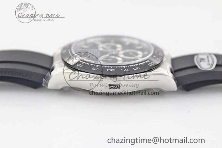 Breathable Daytona 116519 SS TWF 1:1 Best Edition 904L Steel Black Dial on Oysterflex Strap A 2409
