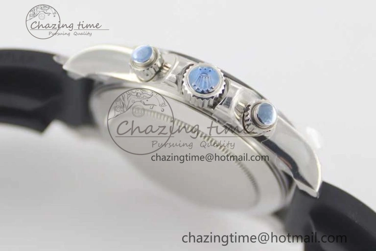 Elegant Daytona 116519 SS TWF 1:1 Best Edition 904L Steel Black Diamonds Dial on Oysterflex Strap A 2413