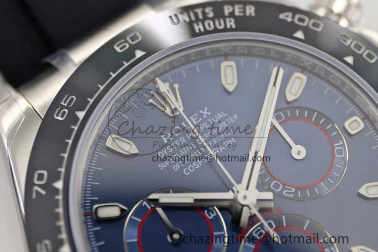 Daytona 116519 SS TWF 1:1 Best Edition 904L Steel Blue Dial on Oysterflex Strap A WellDesigned 2411
