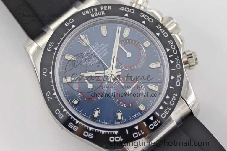 Daytona 116519 SS TWF 1:1 Best Edition 904L Steel Blue Dial on Oysterflex Strap A WellDesigned 2411