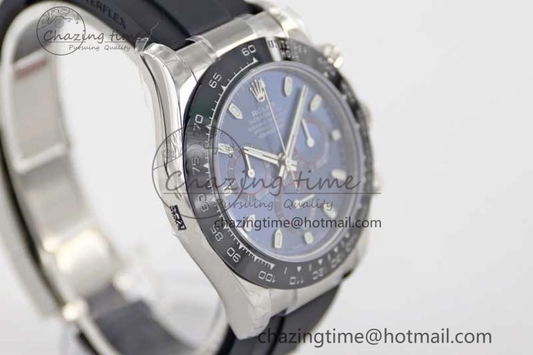 Daytona 116519 SS TWF 1:1 Best Edition 904L Steel Blue Dial on Oysterflex Strap A WellDesigned 2411