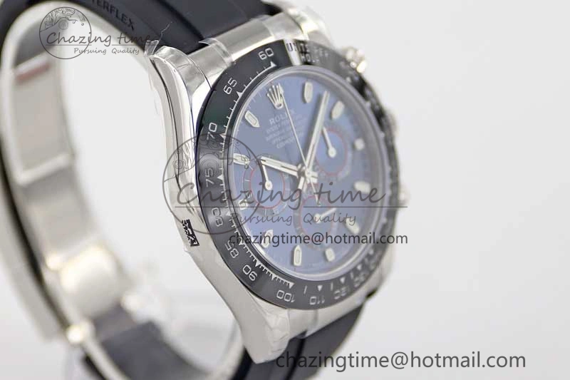 Daytona 116519 SS TWF 1:1 Best Edition 904L Steel Blue Dial on Oysterflex Strap A WellDesigned 2411