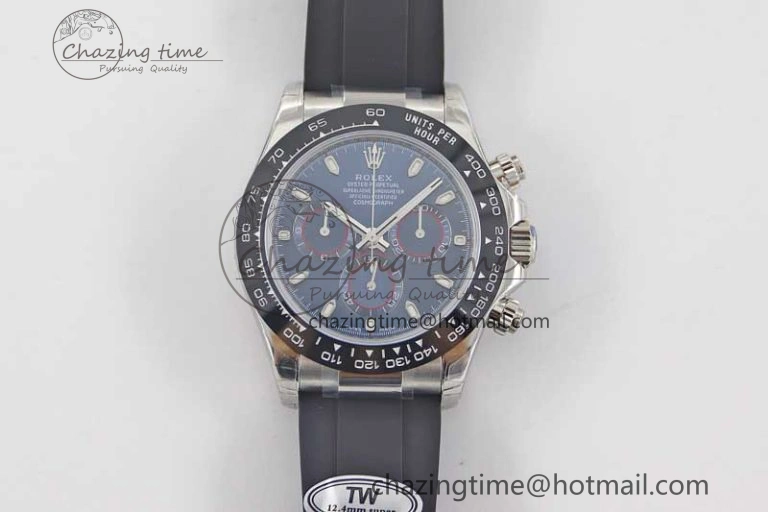 Daytona 116519 SS TWF 1:1 Best Edition 904L Steel Blue Dial on Oysterflex Strap A WellDesigned 2411