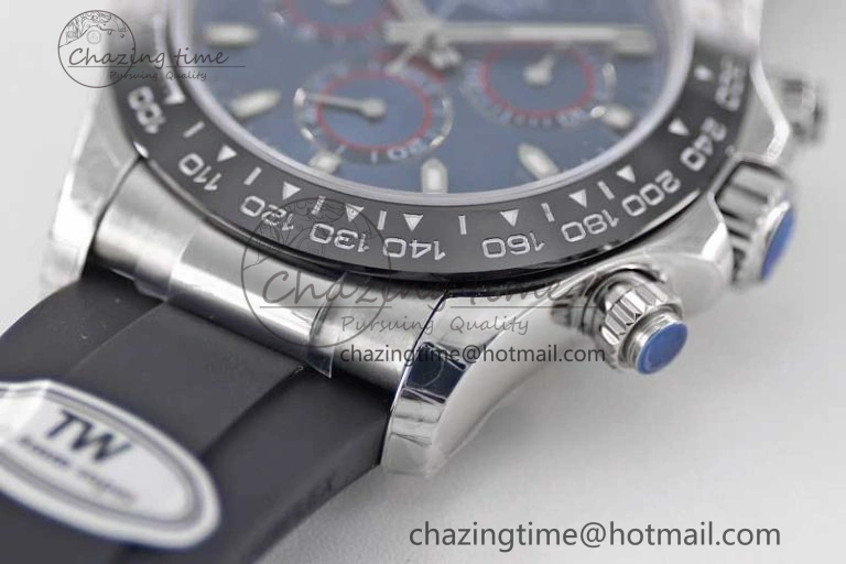Daytona 116519 SS TWF 1:1 Best Edition 904L Steel Blue Dial on Oysterflex Strap A WellDesigned 2411