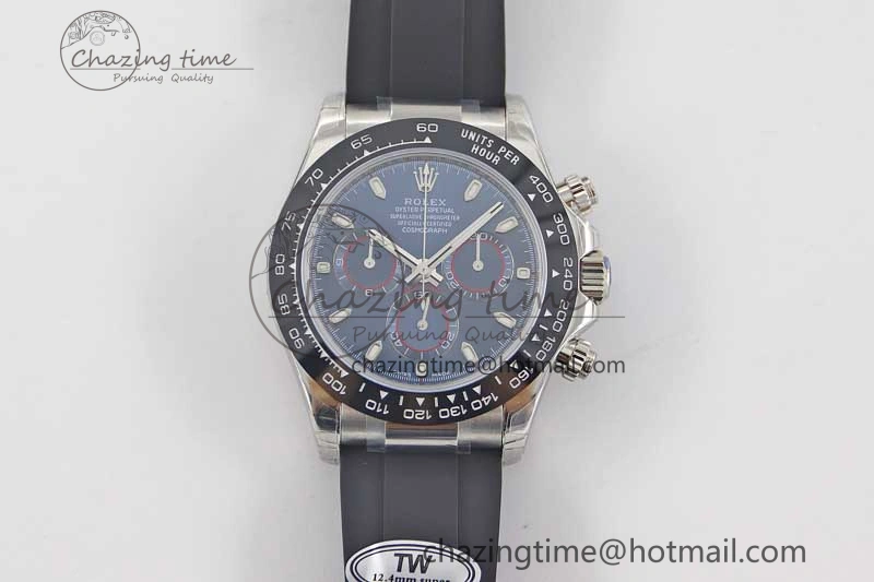 Daytona 116519 SS TWF 1:1 Best Edition 904L Steel Blue Dial on Oysterflex Strap A WellDesigned 2411