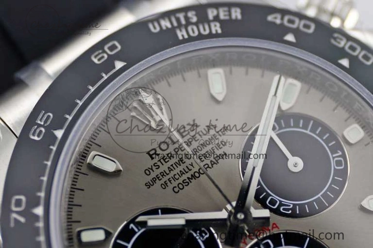 Daytona 116519 SS TWF 1:1 Best Edition 904L Steel Gray Dial on Oysterflex Strap A Vibrant 2412