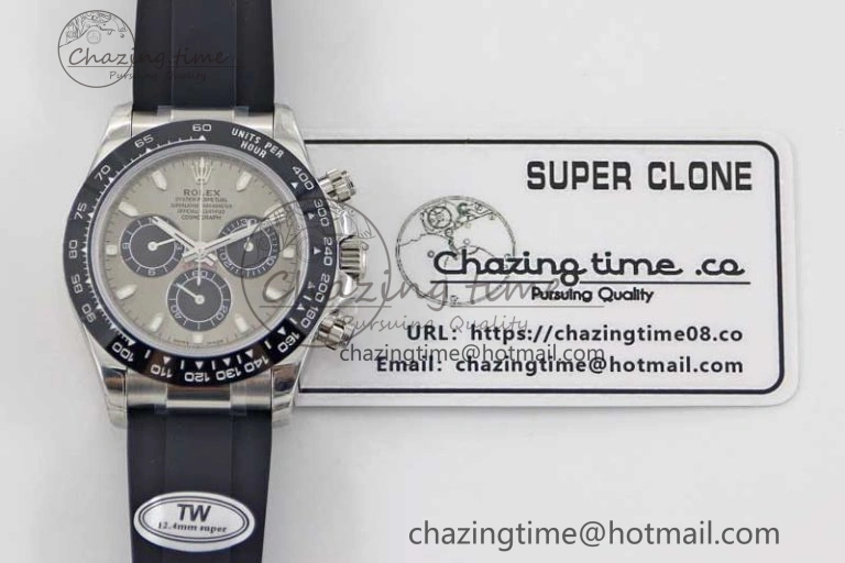 Daytona 116519 SS TWF 1:1 Best Edition 904L Steel Gray Dial on Oysterflex Strap A Vibrant 2412