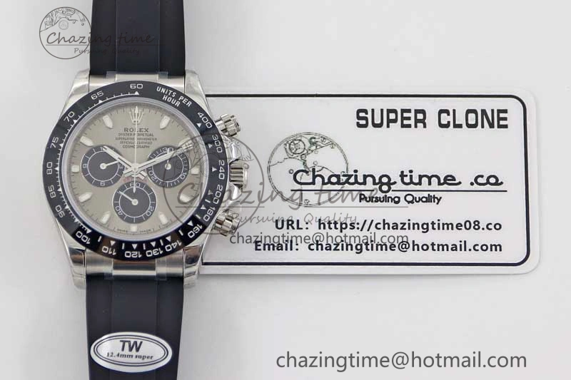 Daytona 116519 SS TWF 1:1 Best Edition 904L Steel Gray Dial on Oysterflex Strap A Vibrant 2412