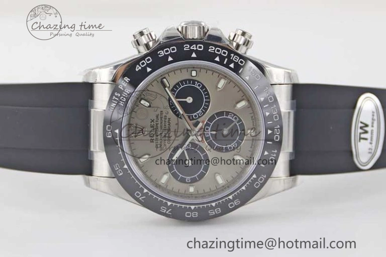 Daytona 116519 SS TWF 1:1 Best Edition 904L Steel Gray Dial on Oysterflex Strap A Vibrant 2412