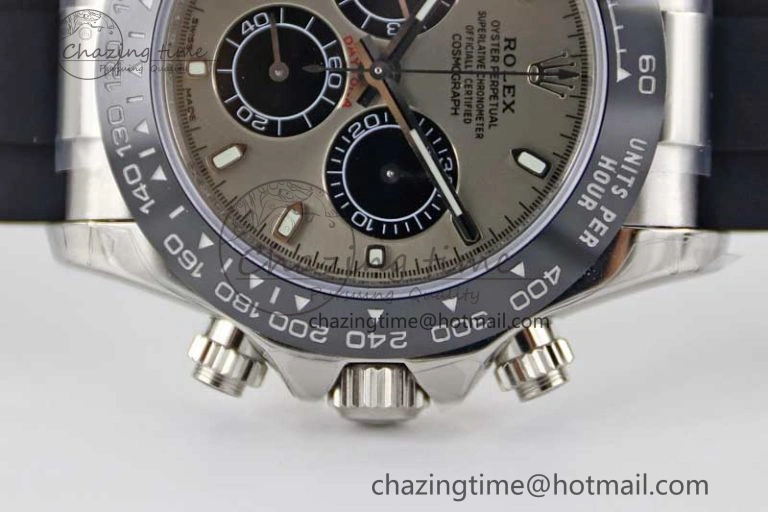 Daytona 116519 SS TWF 1:1 Best Edition 904L Steel Gray Dial on Oysterflex Strap A Vibrant 2412