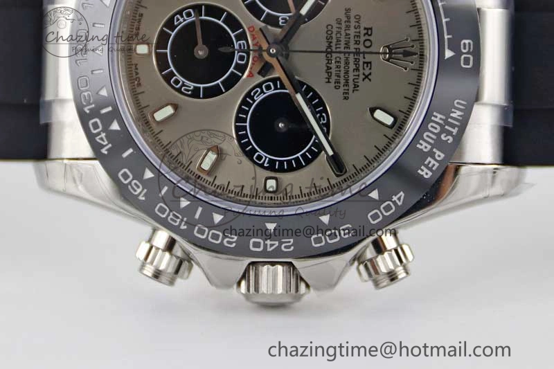 Daytona 116519 SS TWF 1:1 Best Edition 904L Steel Gray Dial on Oysterflex Strap A Vibrant 2412