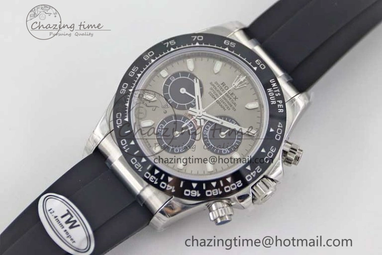 Daytona 116519 SS TWF 1:1 Best Edition 904L Steel Gray Dial on Oysterflex Strap A Vibrant 2412