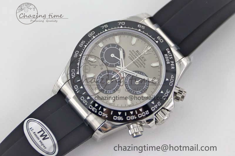Daytona 116519 SS TWF 1:1 Best Edition 904L Steel Gray Dial on Oysterflex Strap A Vibrant 2412