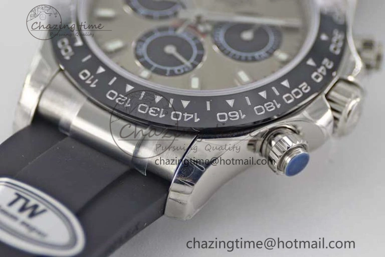 Daytona 116519 SS TWF 1:1 Best Edition 904L Steel Gray Dial on Oysterflex Strap A Vibrant 2412