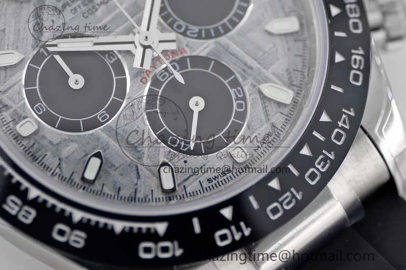 Casual Daytona 116519 SS TWF 1:1 Best Edition 904L Steel Gray Meteorite Black Dial on Oysterflex Strap A 2410