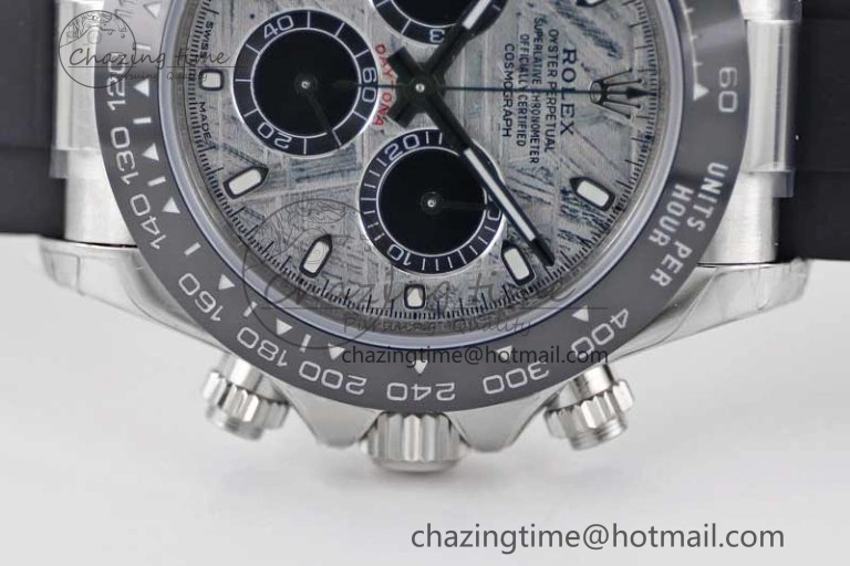 Casual Daytona 116519 SS TWF 1:1 Best Edition 904L Steel Gray Meteorite Black Dial on Oysterflex Strap A 2410