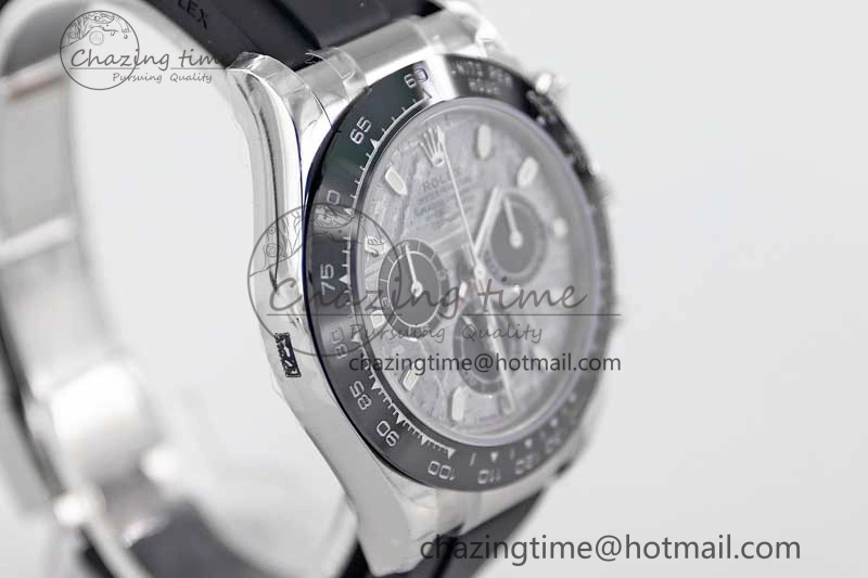 Casual Daytona 116519 SS TWF 1:1 Best Edition 904L Steel Gray Meteorite Black Dial on Oysterflex Strap A 2410