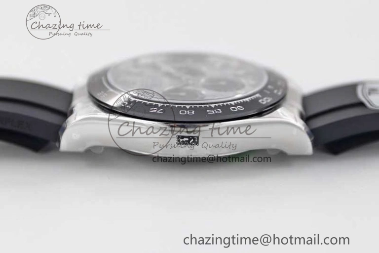 Casual Daytona 116519 SS TWF 1:1 Best Edition 904L Steel Gray Meteorite Black Dial on Oysterflex Strap A 2410