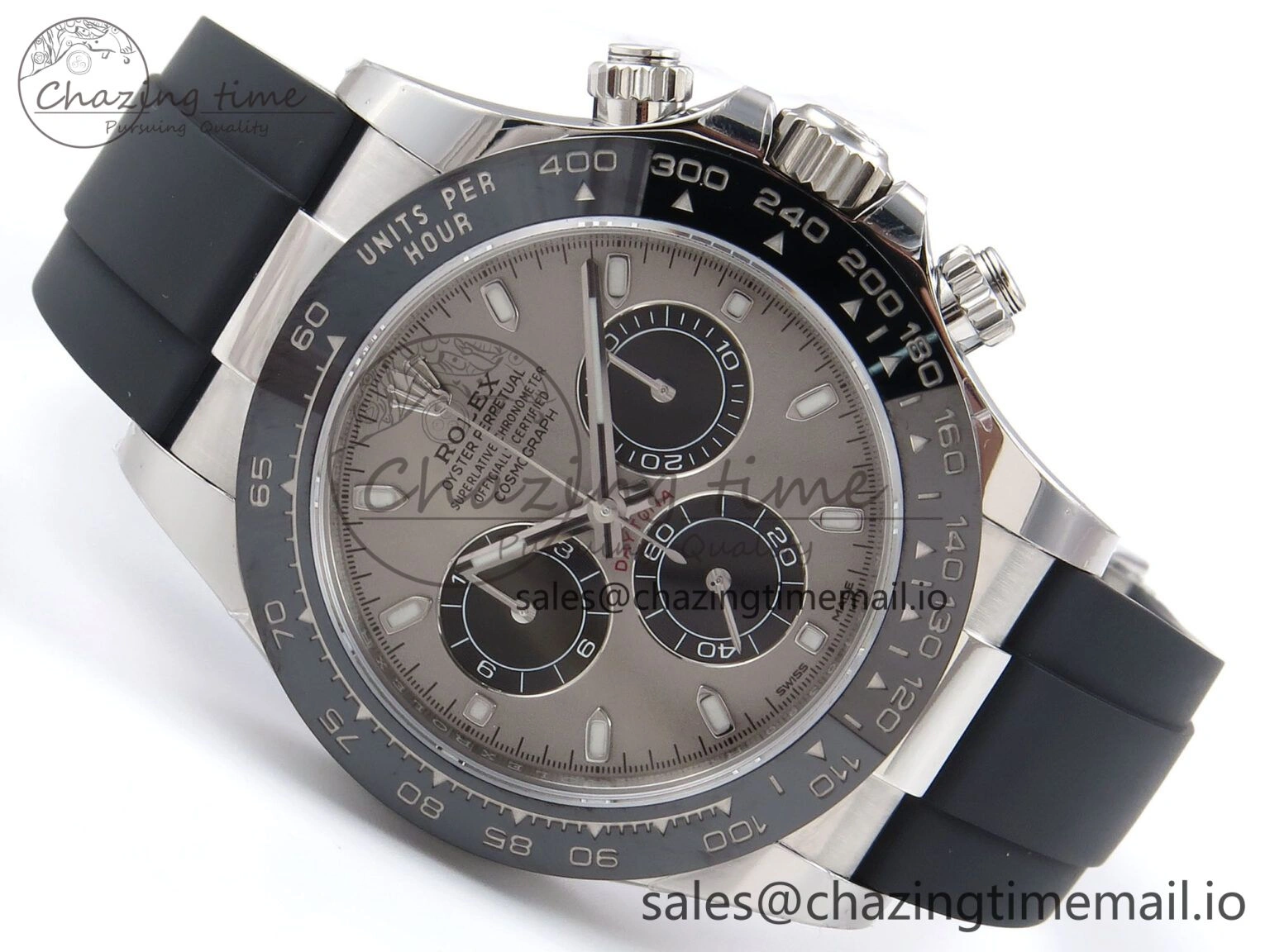 SportInspired Daytona 116519 VSF 1:1 Best Edition 904L Steel Gray Dial on Oysterflex Strap DD 1004