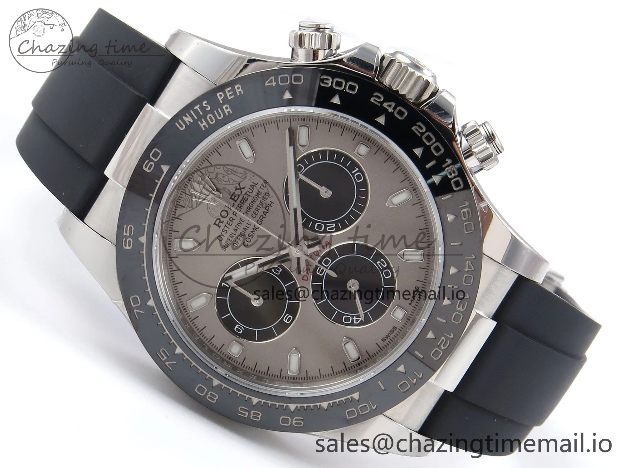 SportInspired Daytona 116519 VSF 1:1 Best Edition 904L Steel Gray Dial on Oysterflex Strap DD 1004