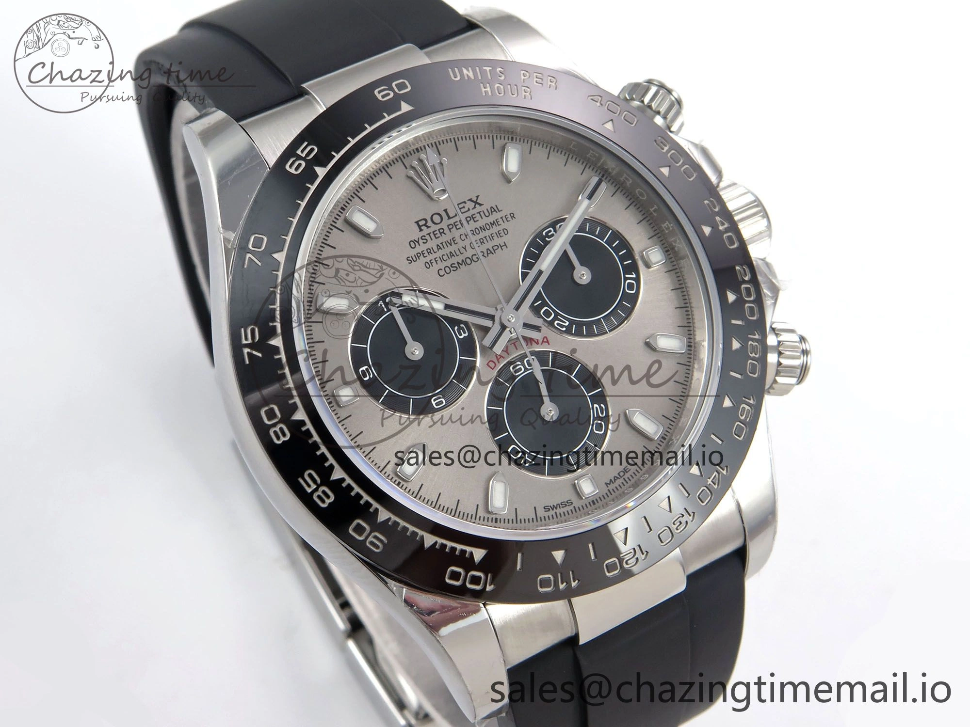 SportInspired Daytona 116519 VSF 1:1 Best Edition 904L Steel Gray Dial on Oysterflex Strap DD 1004