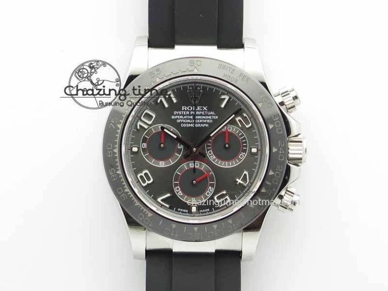 Efficient Daytona 116519LN 2016 Baselworld JH Best Edition Gray Dial On Rubber Strap A4130 (Free XS rubber strap) 3649