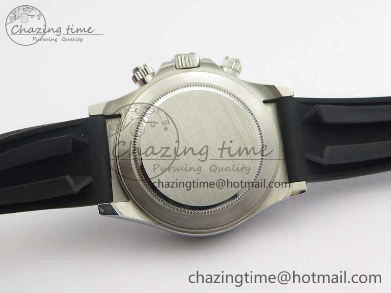 SoftTouch Daytona 116519LN JH Best Edition Black Dial Crystal Markers On Rubber Strap A4130 (Free XS Rubber Strap) 3558