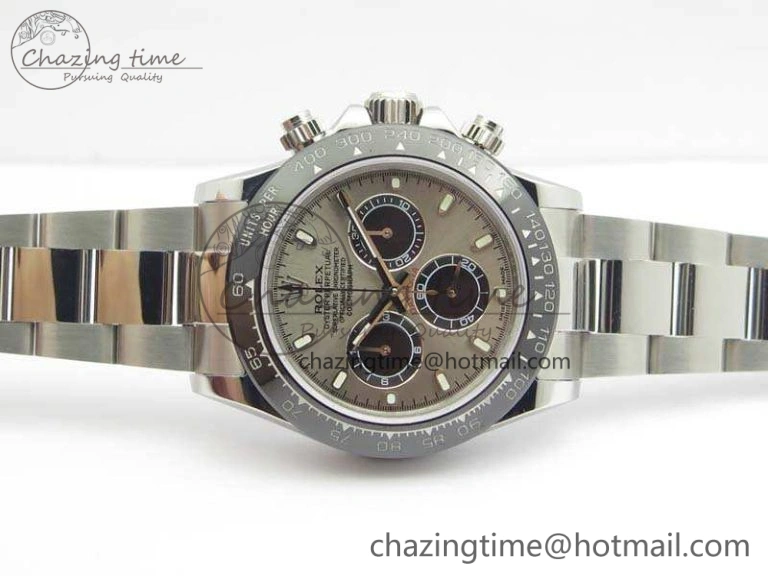 Daytona 116519LN JH Best Edition Gray Dial Ceramic Bezel On SS Bracelet A Premium 3556