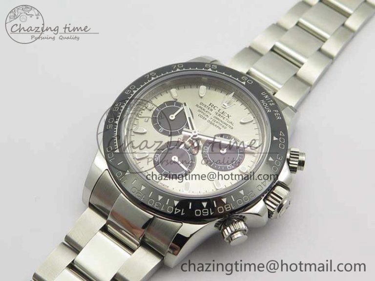 Daytona 116519LN JH Best Edition Gray Dial Ceramic Bezel On SS Bracelet A Premium 3556