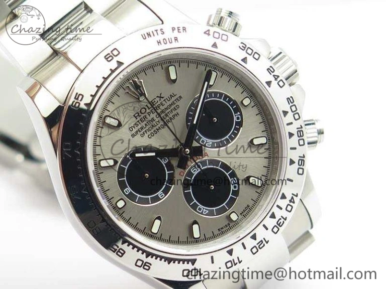 Practical Daytona 116519LN JH Best Edition Gray Dial SS Bezel On SS Bracelet A 3559