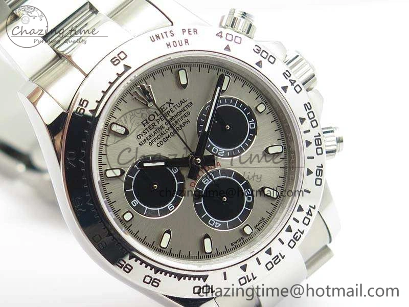 Practical Daytona 116519LN JH Best Edition Gray Dial SS Bezel On SS Bracelet A 3559