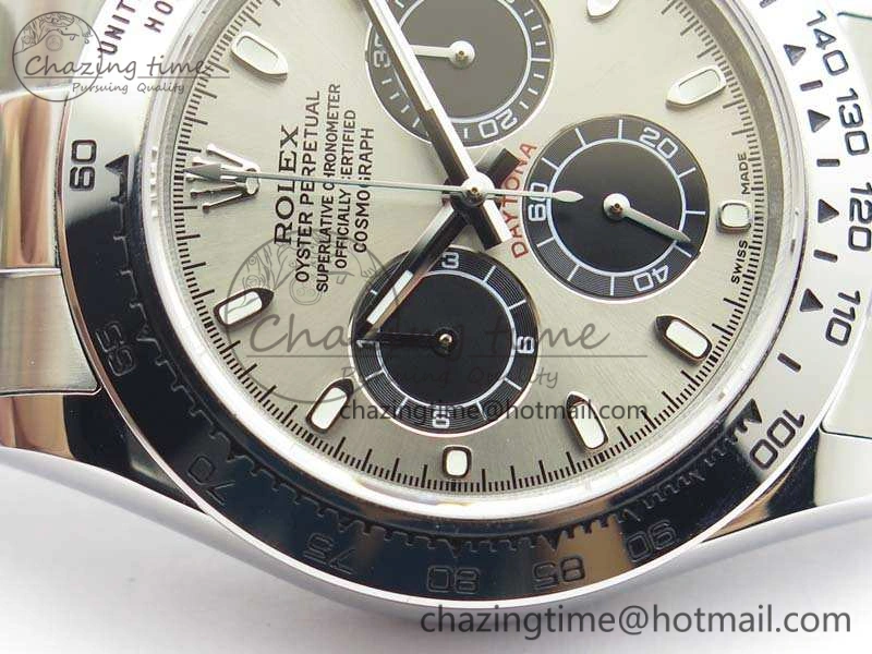 Practical Daytona 116519LN JH Best Edition Gray Dial SS Bezel On SS Bracelet A 3559