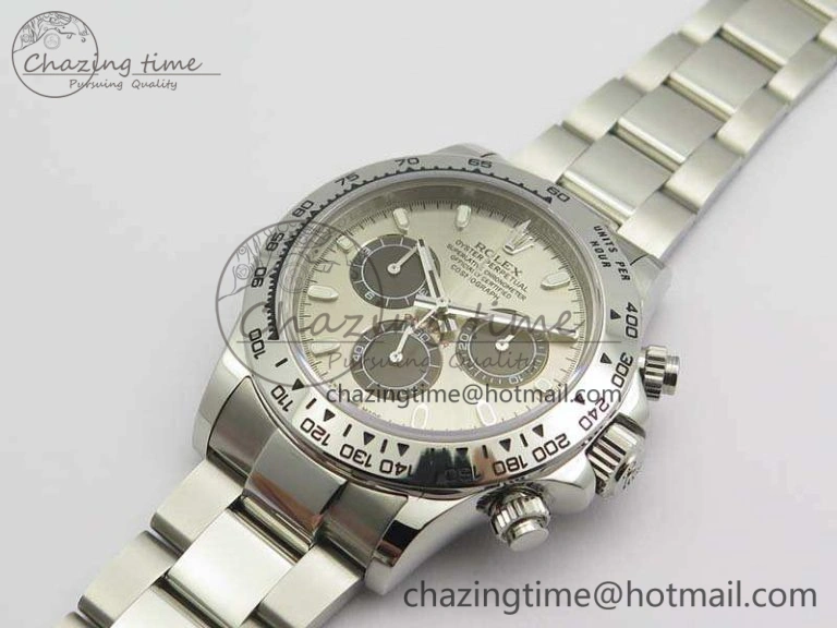 Practical Daytona 116519LN JH Best Edition Gray Dial SS Bezel On SS Bracelet A 3559