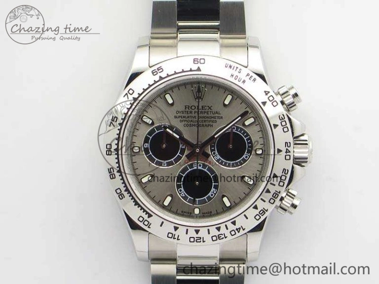 Practical Daytona 116519LN JH Best Edition Gray Dial SS Bezel On SS Bracelet A 3559