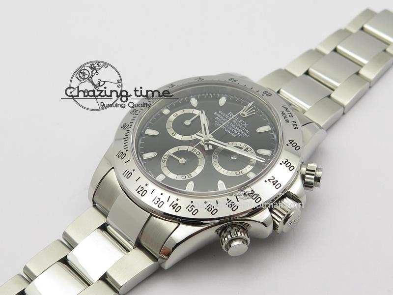 Popular Daytona 116520 BP Maker Best Edition Black Dial On SS Bracelet A7750 V 3948