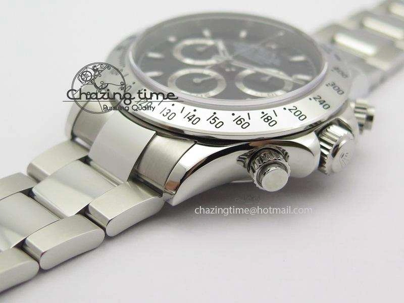 Popular Daytona 116520 BP Maker Best Edition Black Dial On SS Bracelet A7750 V 3948