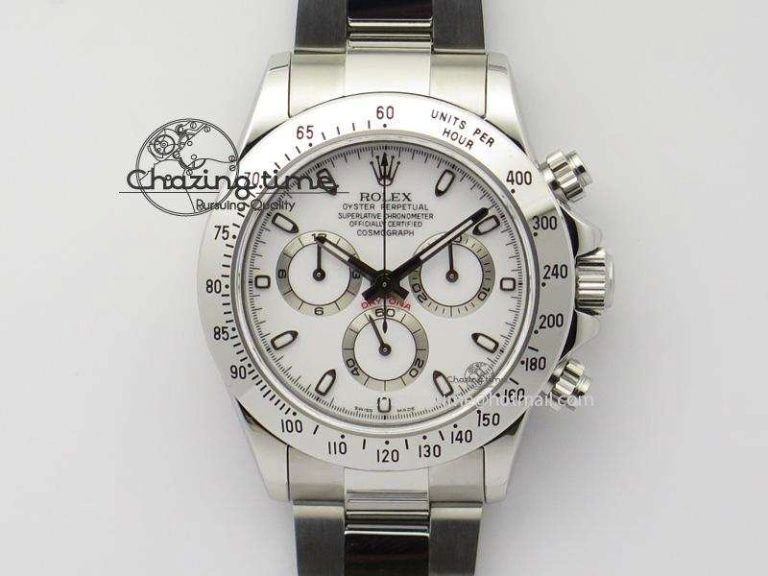 Daytona 116520 BP Maker Best Edition White Dial On SS Bracelet A7750 V Flexible 3946