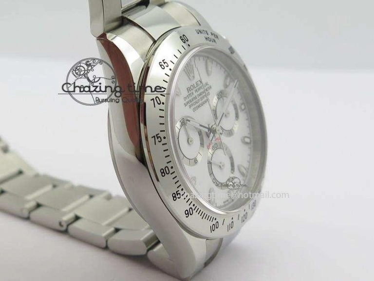 Daytona 116520 BP Maker Best Edition White Dial On SS Bracelet A7750 V Flexible 3946