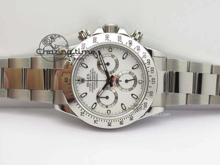 Daytona 116520 BP Maker Best Edition White Dial On SS Bracelet A7750 V Flexible 3946