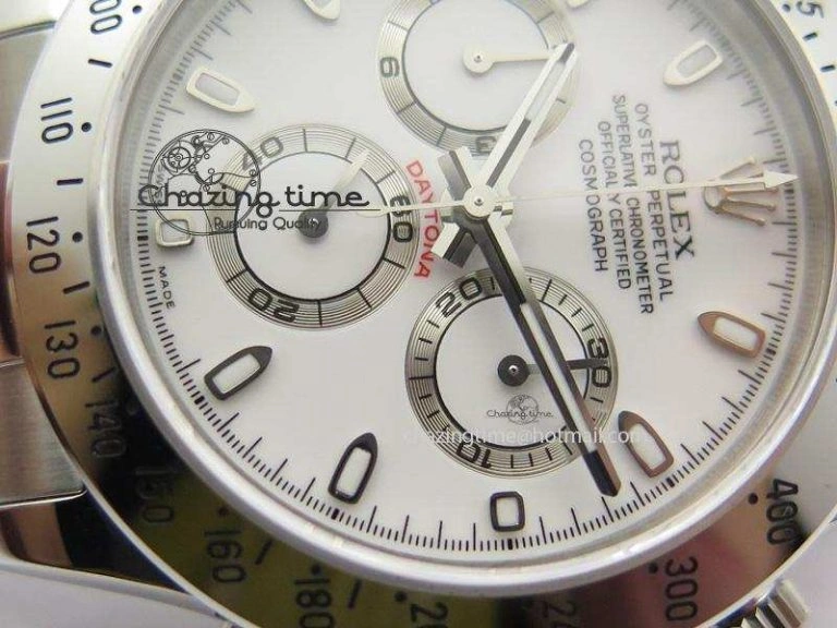 Daytona 116520 BP Maker Best Edition White Dial On SS Bracelet A7750 V Flexible 3946